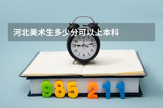 河北美术生多少分可以上本科
