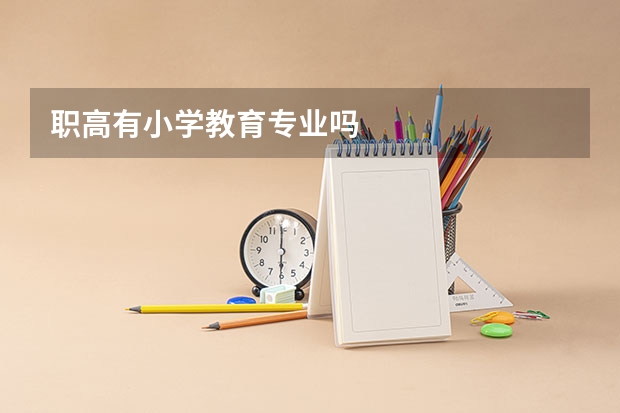 职高有小学教育专业吗