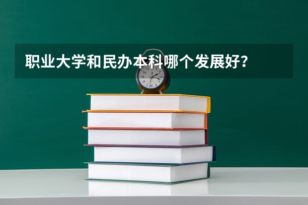 职业大学和民办本科哪个发展好？