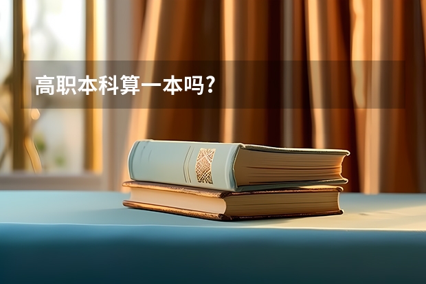 高职本科算一本吗?