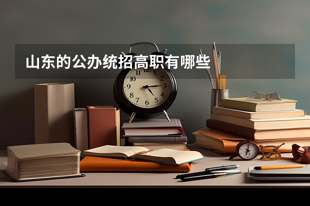 山东的公办统招高职有哪些