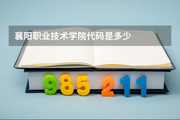 襄阳职业技术学院代码是多少
