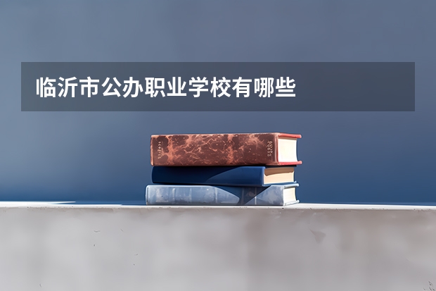 临沂市公办职业学校有哪些