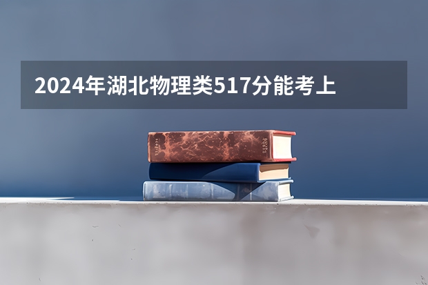 2024年湖北物理类517分能考上什么大学?