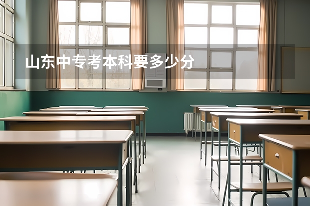 山东中专考本科要多少分