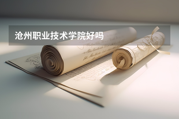沧州职业技术学院好吗