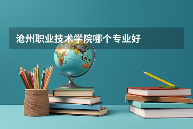 沧州职业技术学院哪个专业好