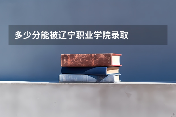 多少分能被辽宁职业学院录取