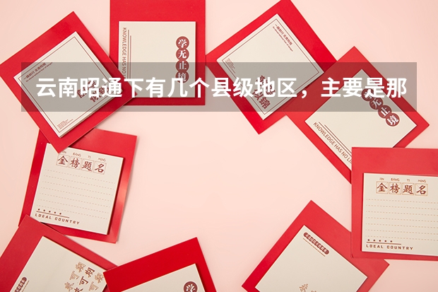 云南昭通下有几个县级地区，主要是那个民族的人，他们的语言是什么语？各有什么风
