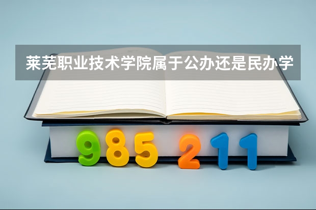 莱芜职业技术学院属于公办还是民办学校 莱芜职业技术学院全国排名多少