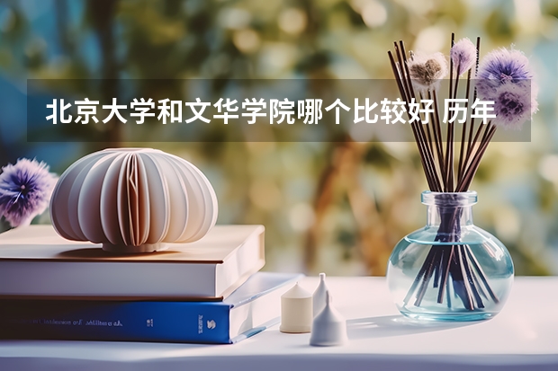 北京大学和文华学院哪个比较好 历年录取分数线对比