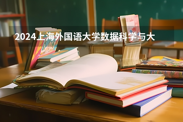 2024上海外国语大学数据科学与大数据技术招生分数线是多少 上海外国语大学数据科学与大数据技术专业历年分数线总汇